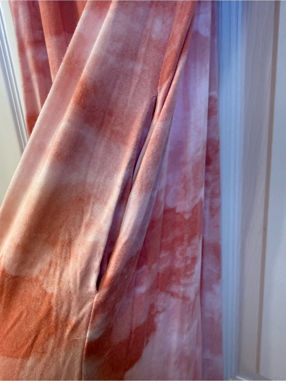Maurices Peach Tie-Dye Maxi Dress - Picture 3 of 7